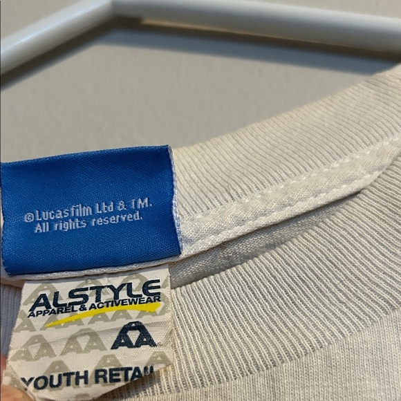 Star Wars White Tee with Blue Clone Trooper Design - Picture 3 of 9